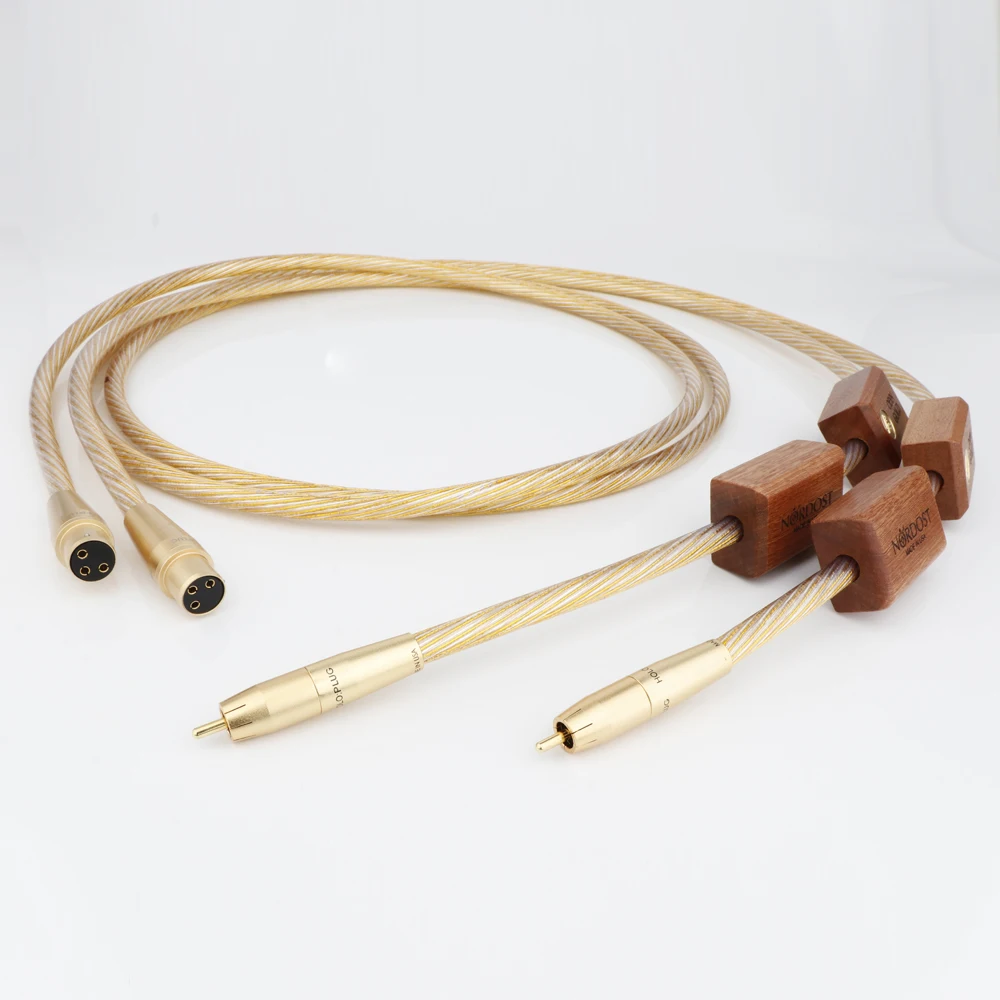 

Hifi Nordost ODIN Gold XLR Audio Cable 8N Gold Plated Super Reference Audio Line with XLR RCA Plug for Amplifier CD