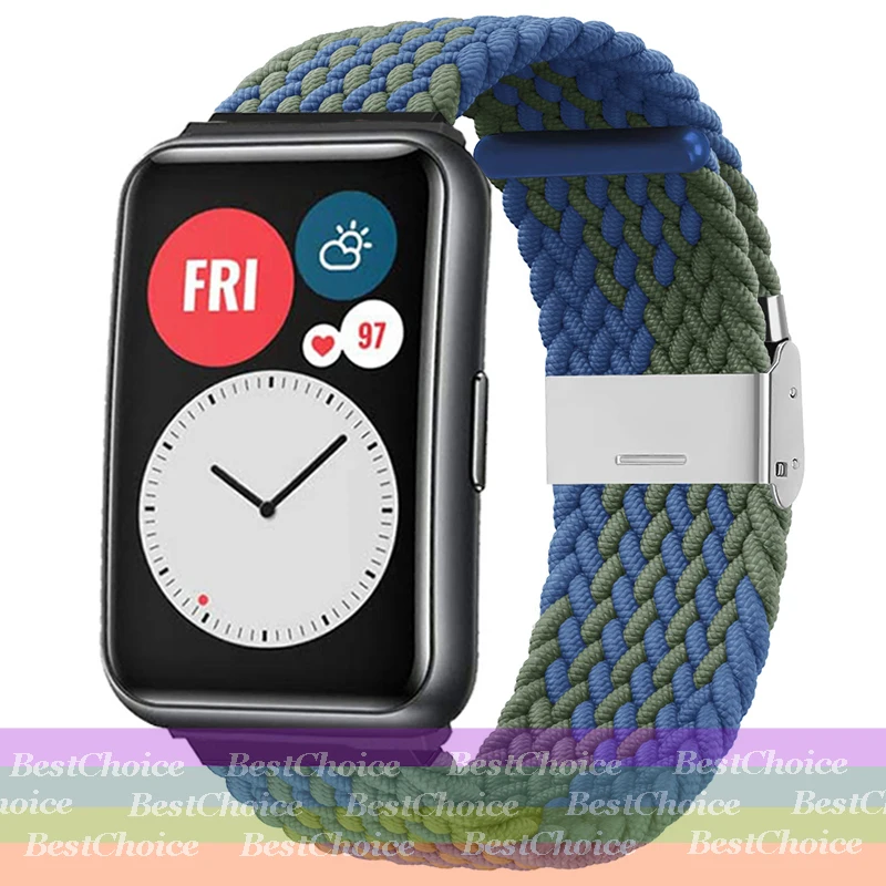 Nylon Braided Adjustable Watch Strap with Metal Connector