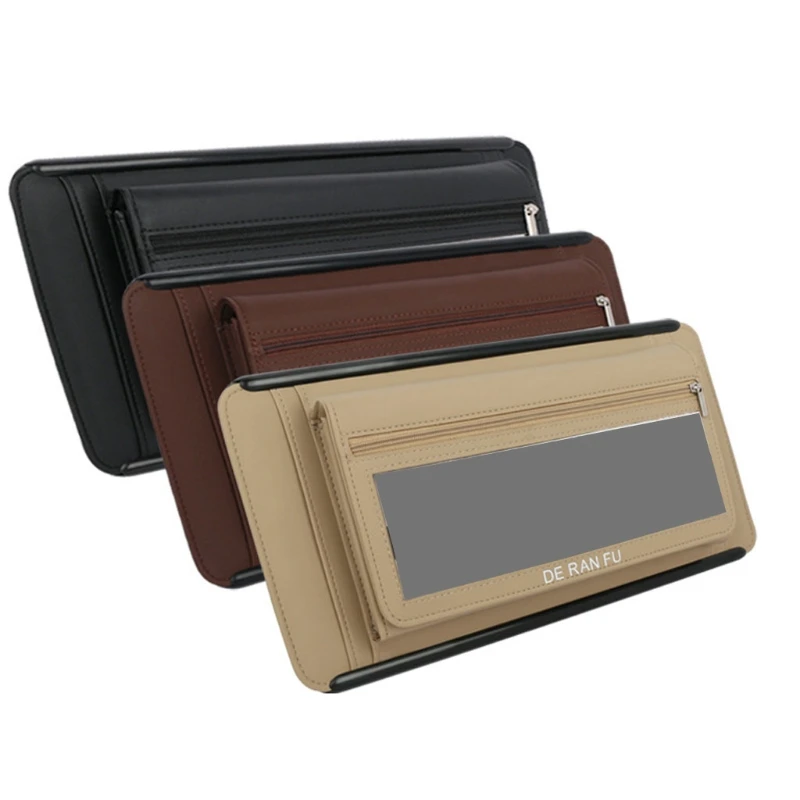 

for Sun Visor Napkin Holder Waterproof Tissue Bag Wear-resistant Leather Tissue Storage Holder Car Interior Decorations