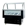 Ice Cream Display Freezer Commercial Mini Ice Cream Display Refrigerator Stainless Steel Cover Glass 6