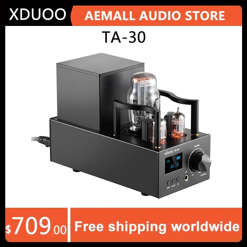 

XDUOO TA-30 ES9038Q2M HD Bluetooth высокопроизводительный DSD512 DAC ламповый усилитель для наушников