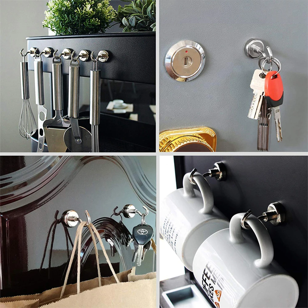 Sef40382555124d96b448601b3ba42c89k Super Strong Fridge Magnets Neodymium Magnets N52 Heavy Duty Magnetic Hook D10-75mm for Home Improvement Kitchen Accessories