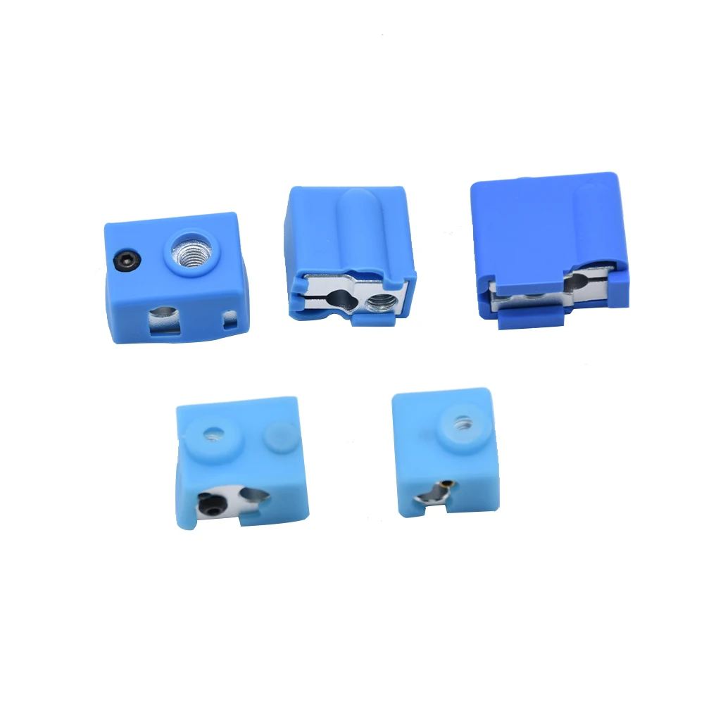 3/5/10 Stück Hotend Silikonsocken für E3d V6 V5 Volcano PT100 Ender3 S1 CR10 MK8 CR6 SE 3D-Drucker Silikonhüllen für Heizblock – Detail 1