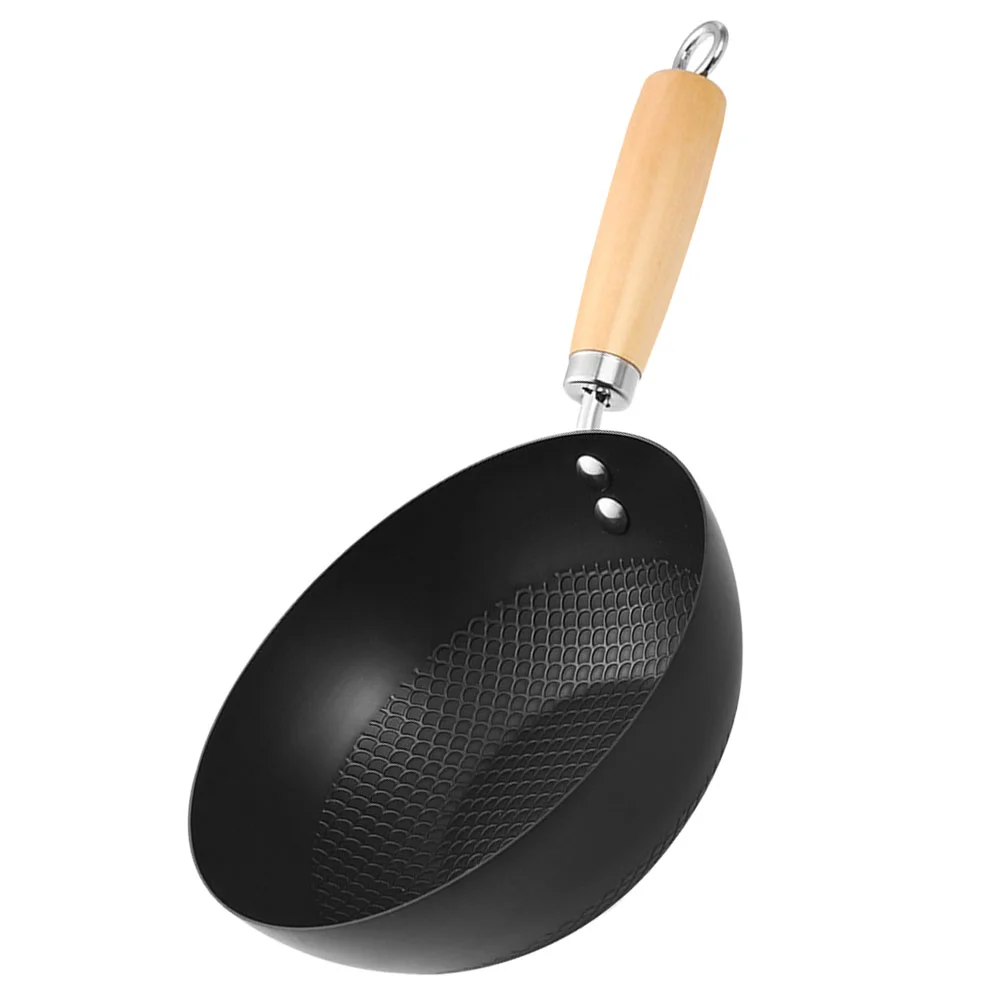 

Small Wok Household Cast Iron Frying Pan Non-stick Frying Pan Steak Auxiliary Food Pan Gas Stove Induction Cooker Universal