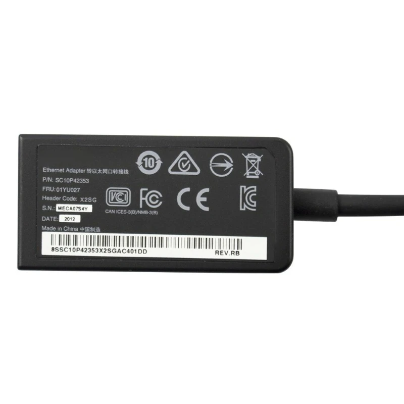 X13 L13 T14 P14S P15S용 RJ45 커넥터 Gen 2 이더넷 확장 어댑터