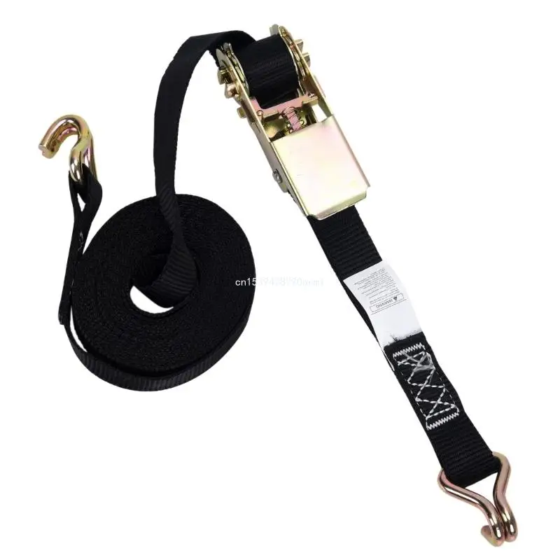 

Ratchet Tie Down Straps with Double Hooks Cargo Straps Ratchet Tensioning Strap for Moving Motorcycle, Trailer & Trucks