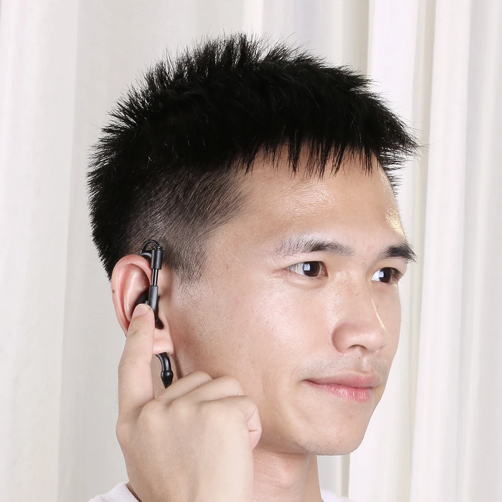 1Pin G Shape 2.5mm Earphone Headset Earpiece Earhook with PPT Mic for Motorola