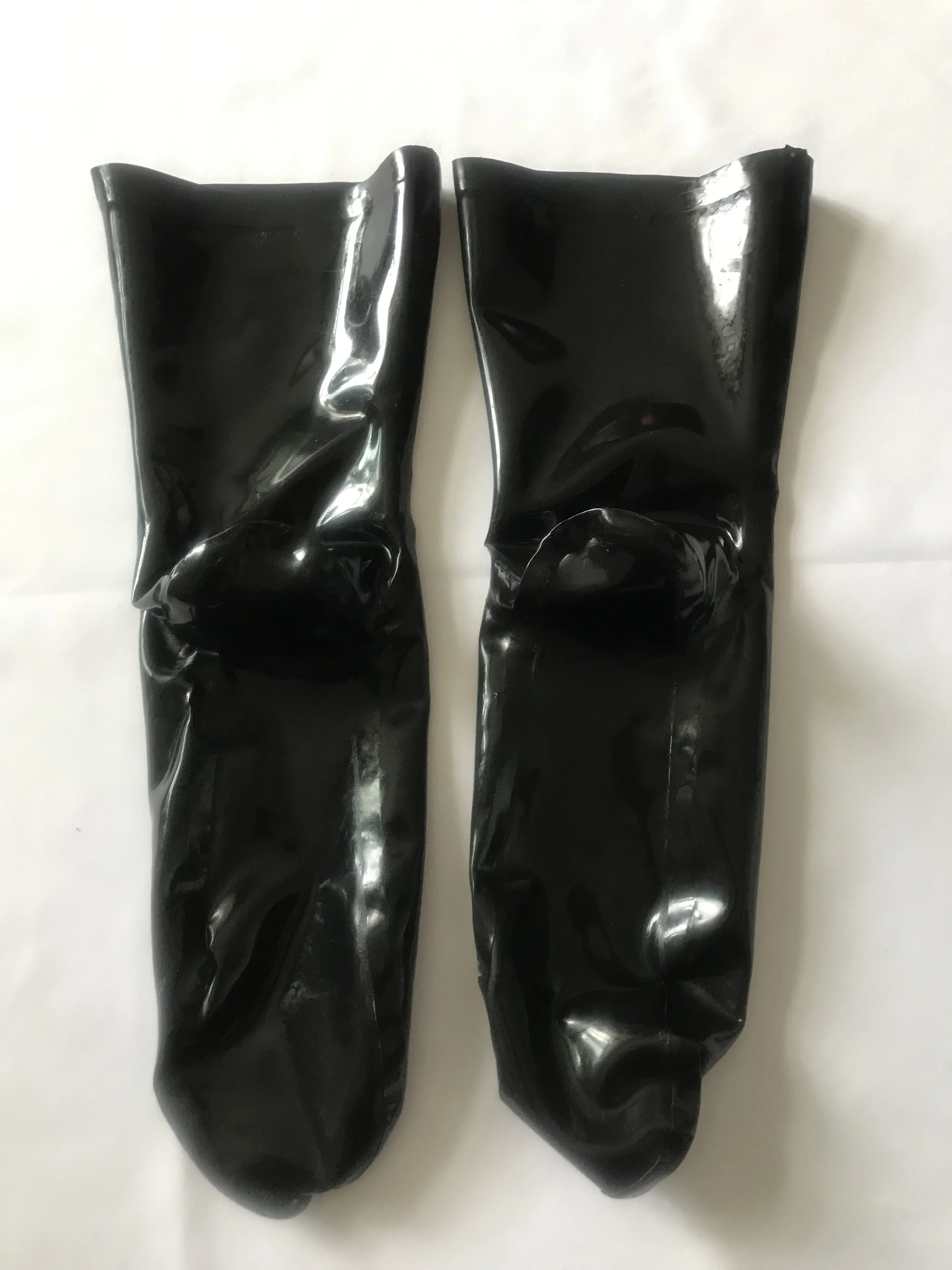 Handmade Unisex 0.4mm Transparent Latex Rubber Socks Customize