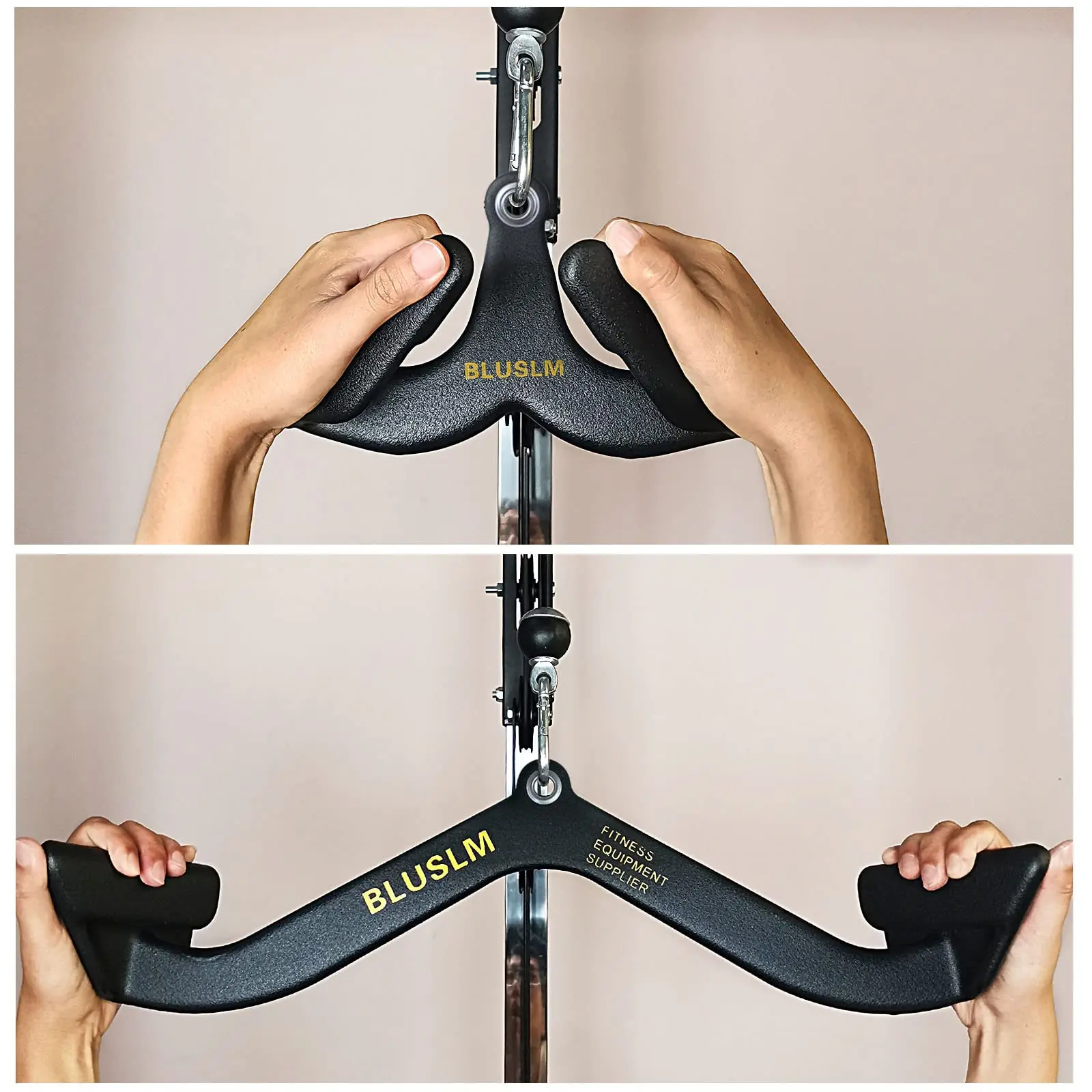 Description Picture 2 of itemHome Gym Fitness Hand Grips Lat Pull Down Bar Pulley Cable Machine Back Muscle Training Pull Down Rowing Workout T-bar V-bar