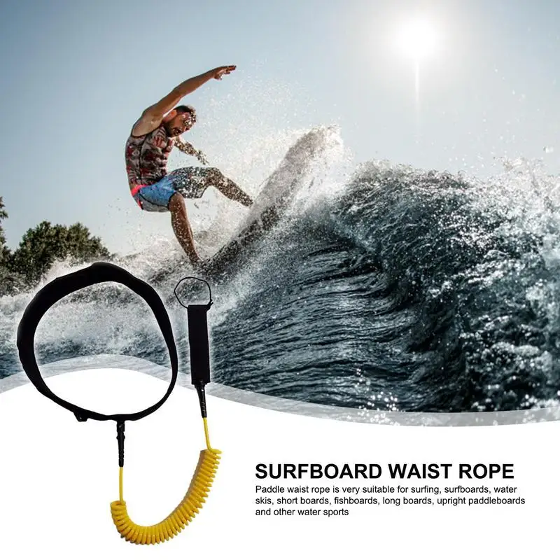 Water Sport Surfboard Leash Foil Wing Surf Waist Leash Hip Belt Surfing Chest Strap Releasable Leashes 4.59ft