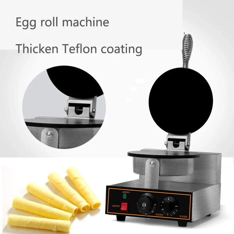 

directly factory Egg Roll Waffle Stick Machine Egg roll making machine/ wafer roll biscuit machine