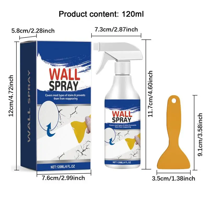Wall Refurbishment Agent Ceiling Tile Spray Paint For Water Damage 120ml Wall Peeling Repair Cover Stains Spray Paint For