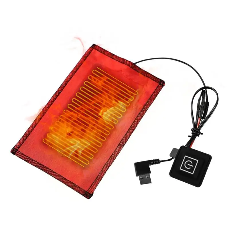 5V Heating Pad USB Heating Wire Mat Carbon Fiber Body Warmer Film for Warming Winter Clothes Pet Cushion Accessories
