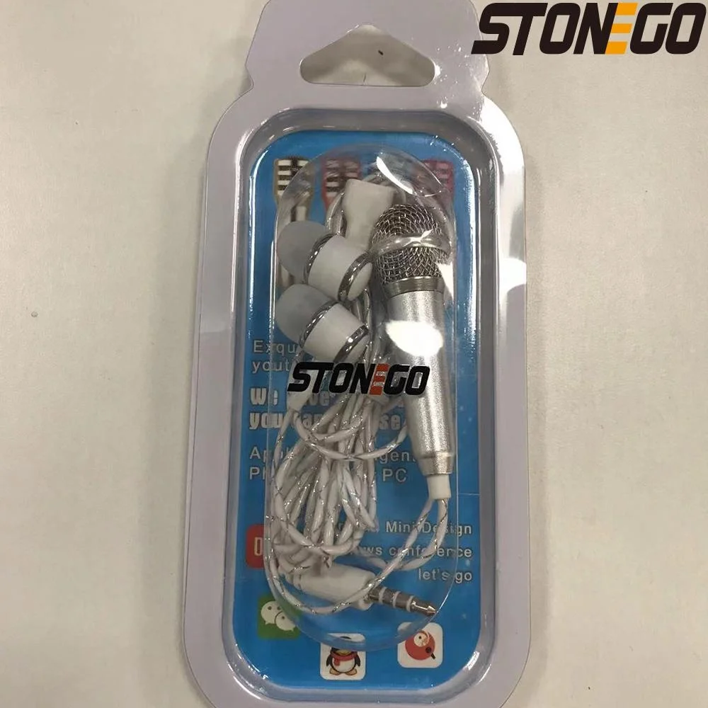 Mini Karaoke Microphone Portable Condenser Mic for Smartphone Tablet PC Stylish Handheld Singing Mic with Powerful Sound