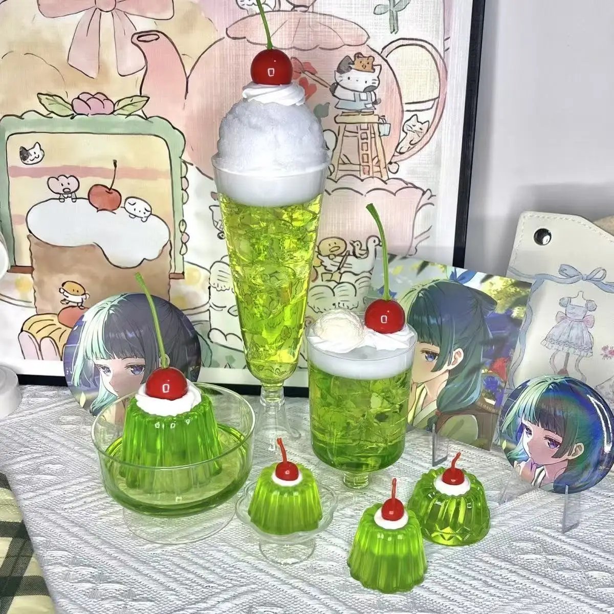 Showa Style Tea Ornaments Ancient Props Soda Pudding Photo Props ...