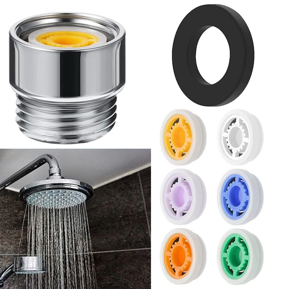 

Shower Flow Reducer Limiter Set Water Saving 5-Different Flows Limiter Hose Restrictor For Adapter Bathroom Accessories 21*20mm