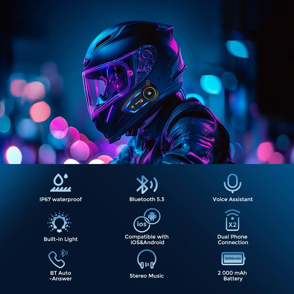 GEARELEC X2    ,  ȭ, IPX67 , 2000mAh  Ŀ, HiFi ׷ RGB Ʈ