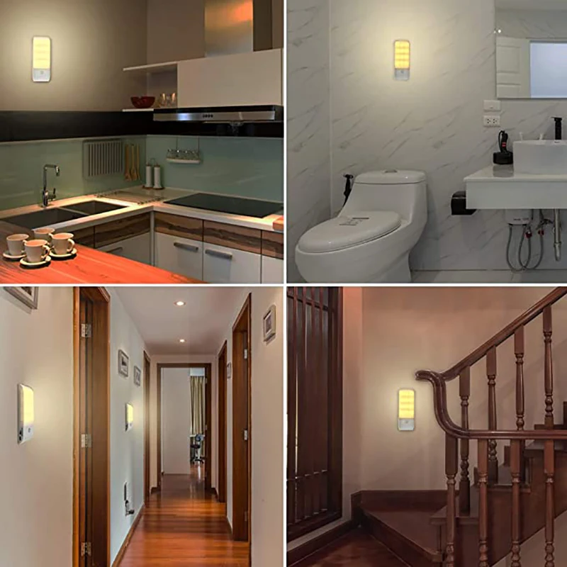 12/24/60LED USB Rechargeable Under Cabinet Night Light PIR Motion Sensor Closet Light Kitchen Stairs Wardrobe Wall Lamp
