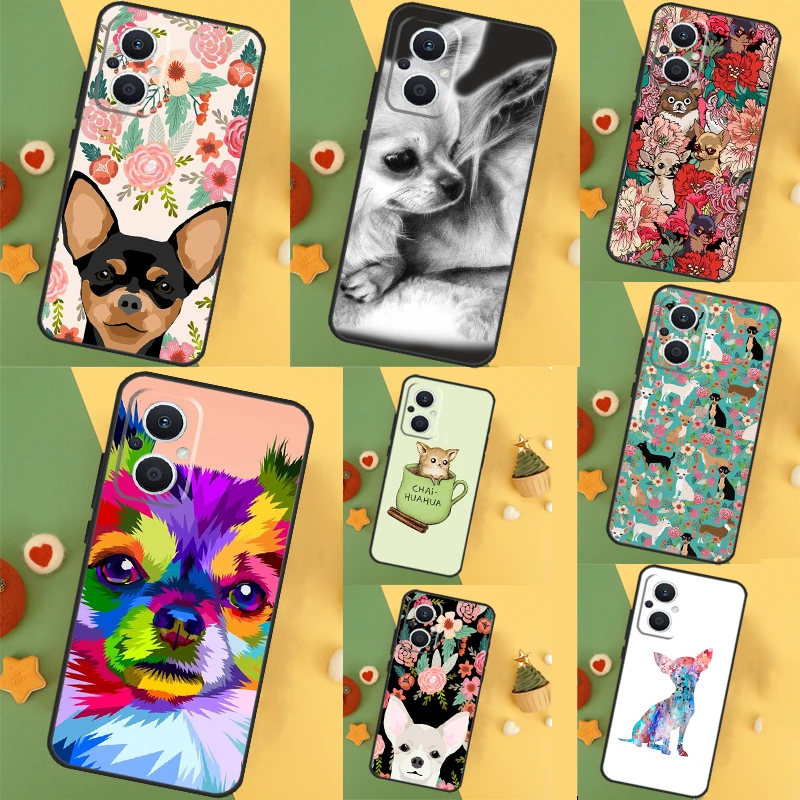 Chihuahua Floral Design Dog-Themed Phone Case