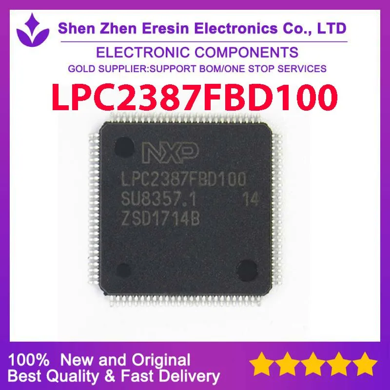 

1 шт./лот LPC2387FBD100 LPC2387 QFP100 Новый и оригинальный