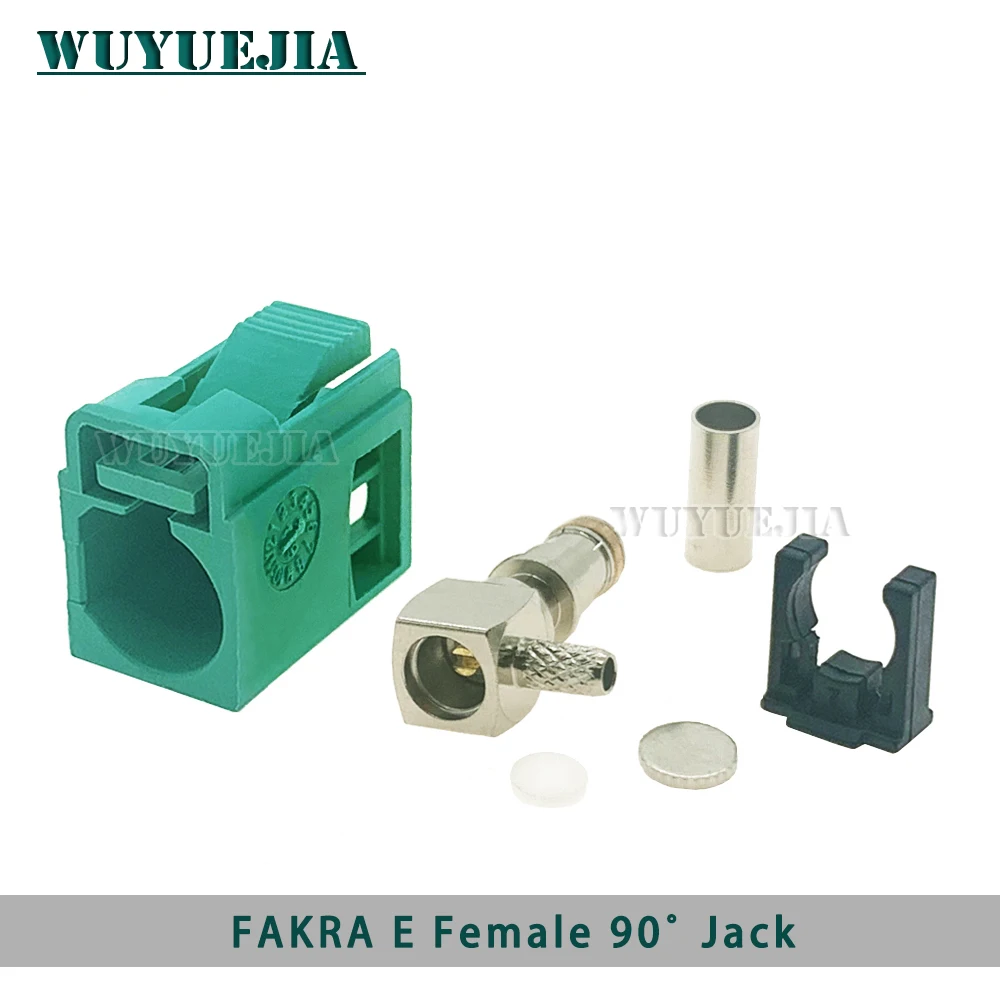 FAKRA SMB D Twin Female Jack R/A 90 Degree Dual RF Connector Vehicle 50ohm Short Body 15mm Rg316 Rg174 50836 Description0 - View #3