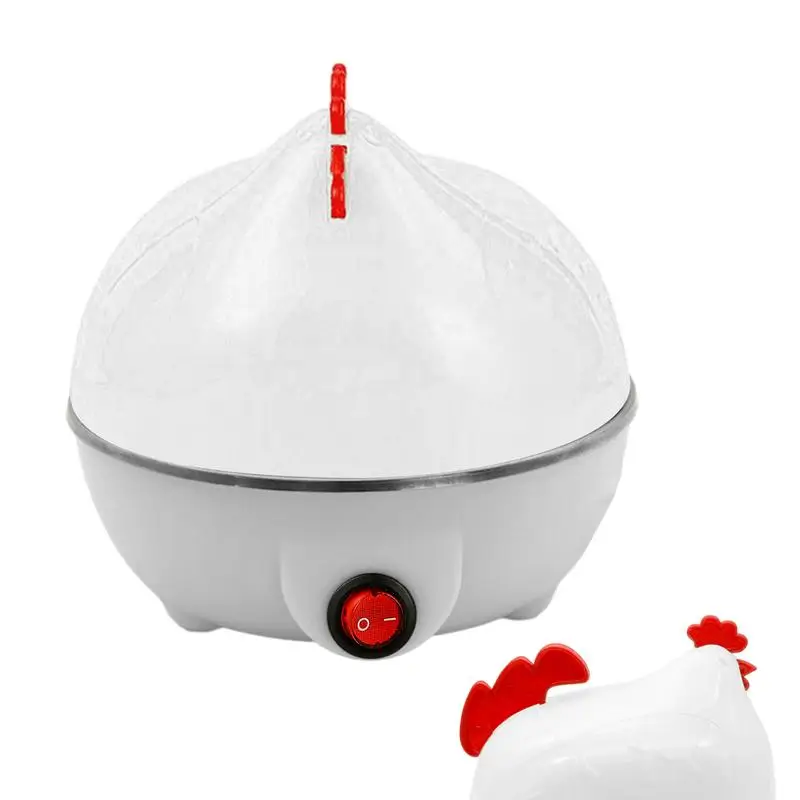 

Home Chicken Shaped 7-Egg Capacity Egg Boiler Cooker Kitchen Cooking Appliance For Soft Hard Boiled Eggs