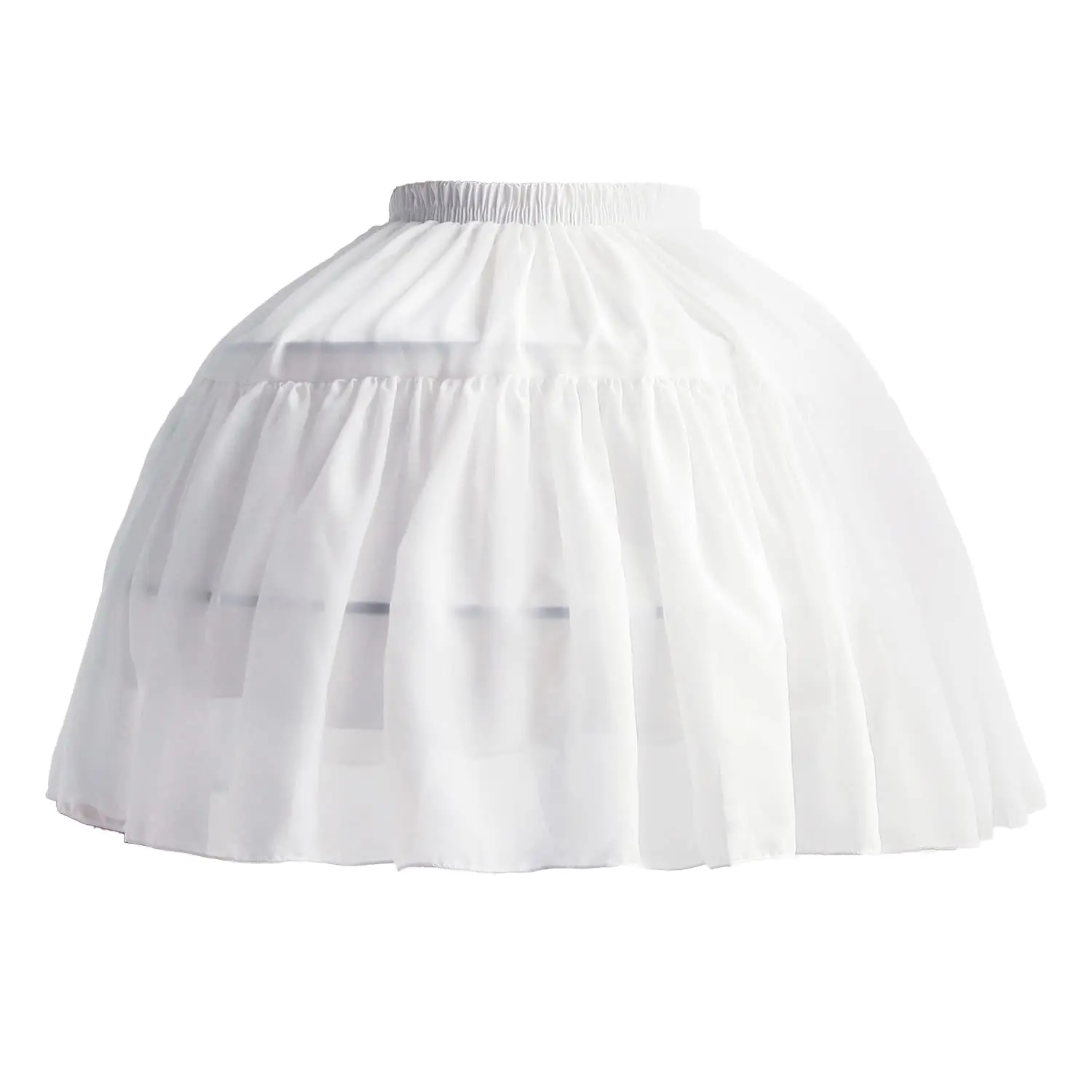 Jupon Crinoline GUMEI | Tulle Multicouches | Ceinture Élastique Réglable | Blanc Ou Noir | Taille Unique