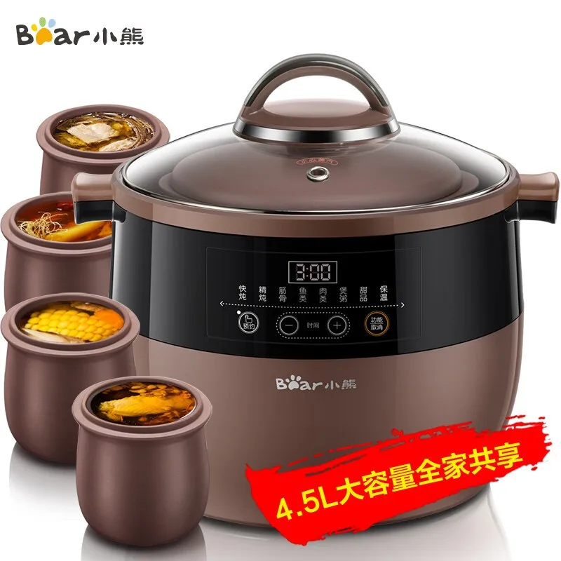 Smart crock pot Ceramic sous vide cooker 5L Automatic slow cooker pot  cuisine intelligente electric cooker Home appliances 220V - AliExpress