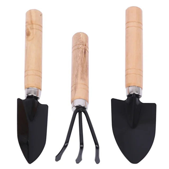 Háromrészes Lapátcsontos Ültetési Eszközök Kombinált Kerti Szerszámok Beállított Otthoni Kertészeti Erkély Otthon Termesztett Mini Ásási Öltönyök - Image 2