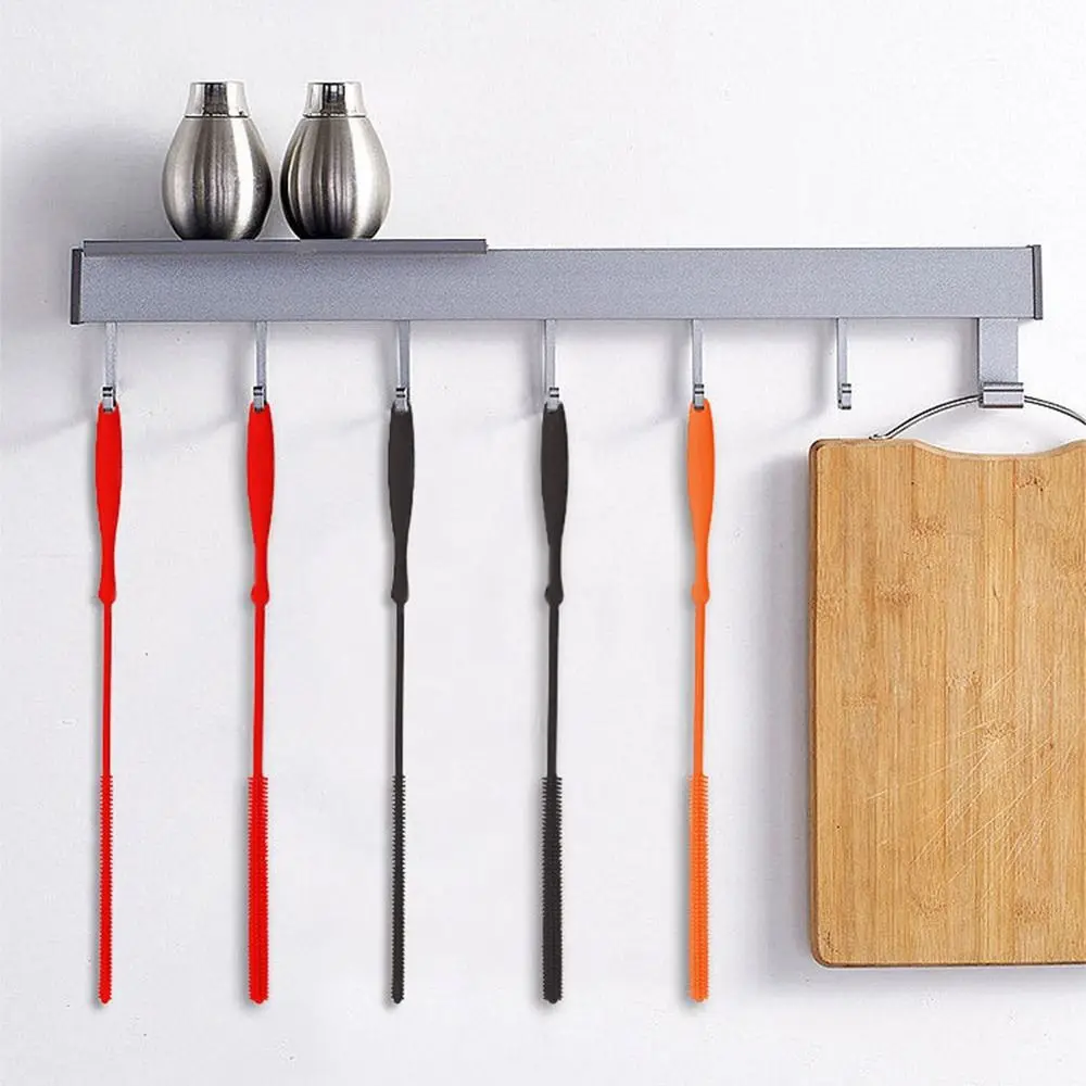 Silicone Straw Cleaning Brush Cup Scrubber Hole Gap Cleaning Brush Cup Cover Brush Soft Head Pacifier Nipple