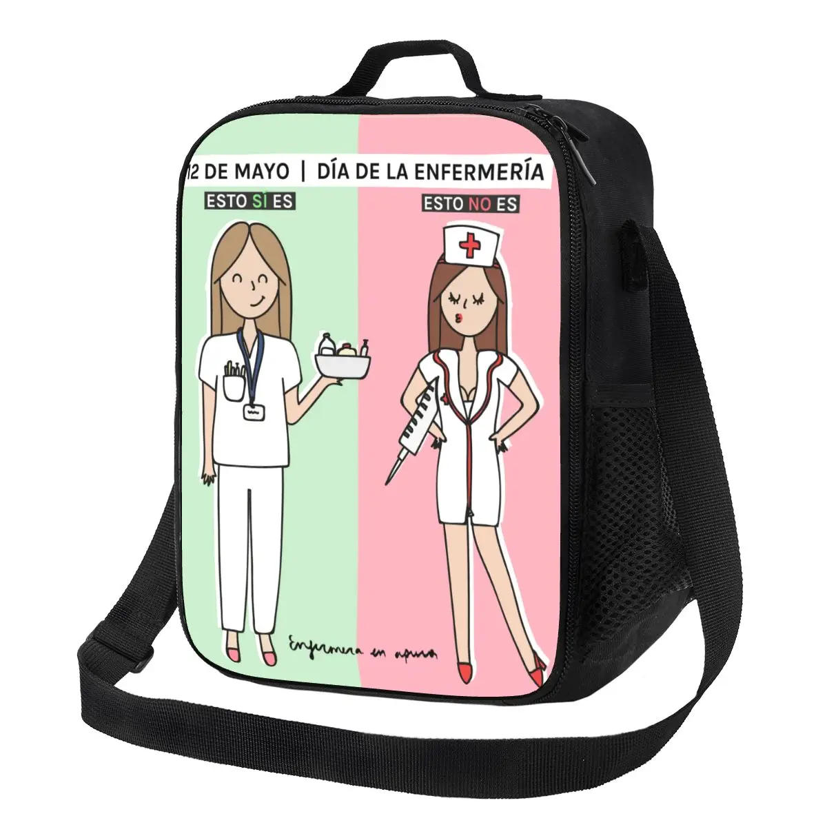 

Enfermera En Apuros Doctor Nurse Medical Thermal Insulated Lunch Bags Portable Lunch Container for Multifunction Bento Food Box