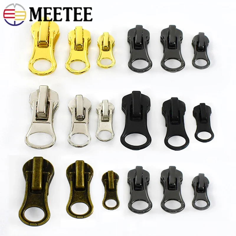 5/10/20Pcs 3#5#8# Repair Zipper Slider for Metal Zippers Coat Tent Zip Closure Puller Head Jacket Zips Lock Accessories for Bags