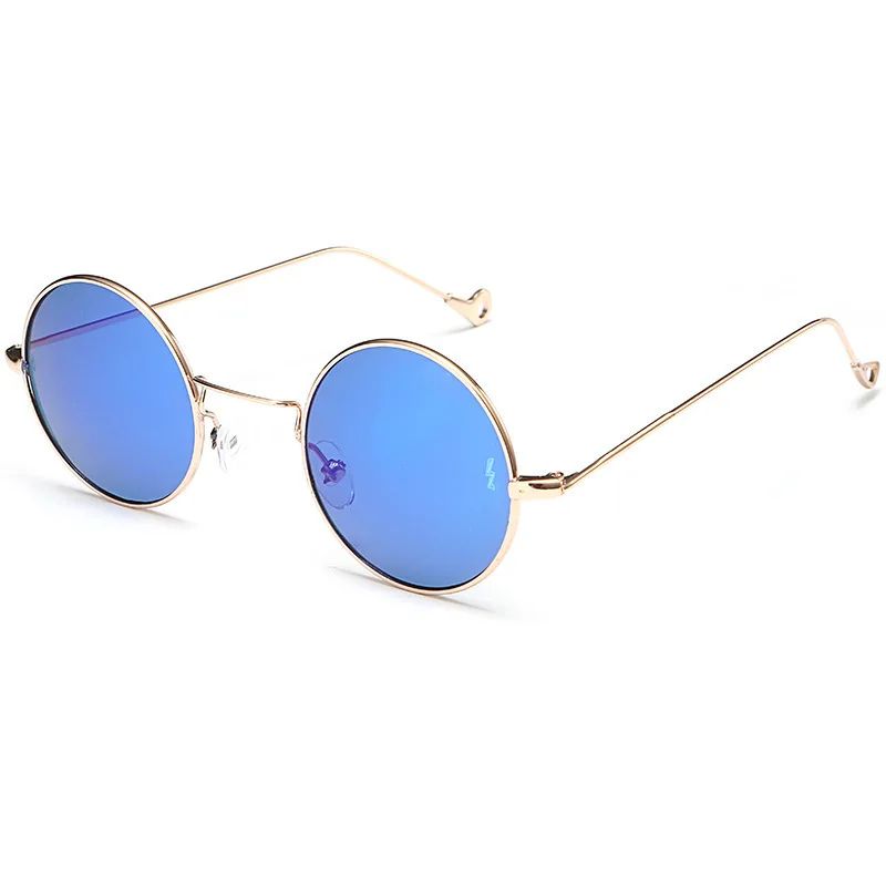 2023 New Retro Small Frame Round Frame Sunglasses Men and Women Style Marine Piece Transparent Sunglasses UV Protection UV400