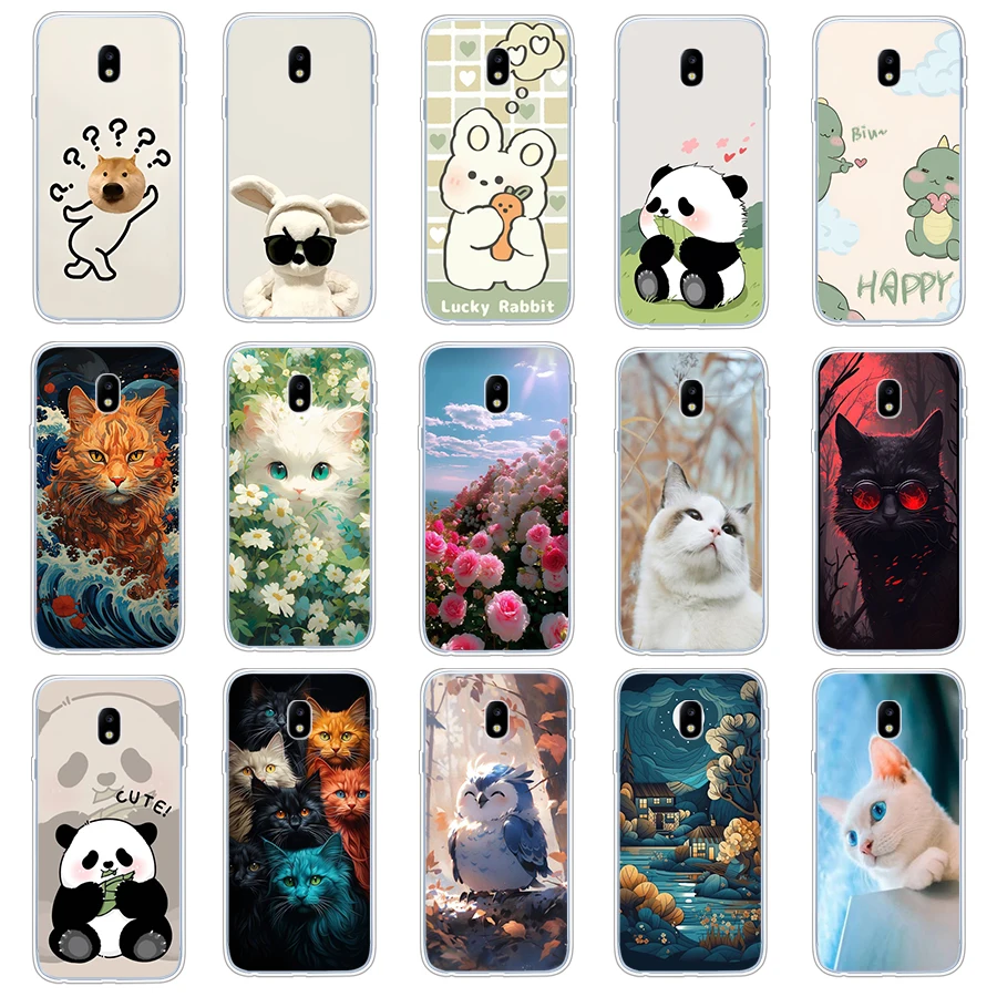 4 Per Galaxy J3 2017(J3 Pro)/J3 Pro/Galaxy J3 2016/ C7 (2017)/C8 Custodia Tpu Custodia Protettiva In Silicone Morbido