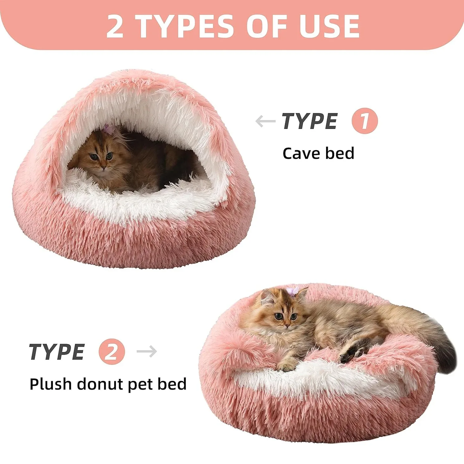 2-in-1 Plush Pet Bed 5