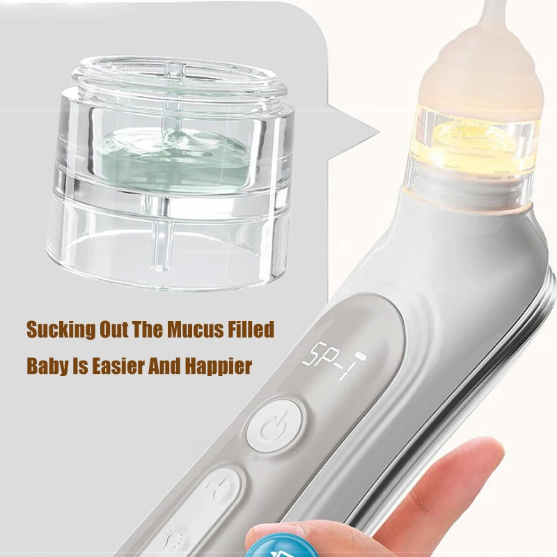 Upgrade Electric Baby Nasal Aspirator Automatic Toddler Nose Sucker With 3 Tips Safe Convenient Infant Nose Suction Device