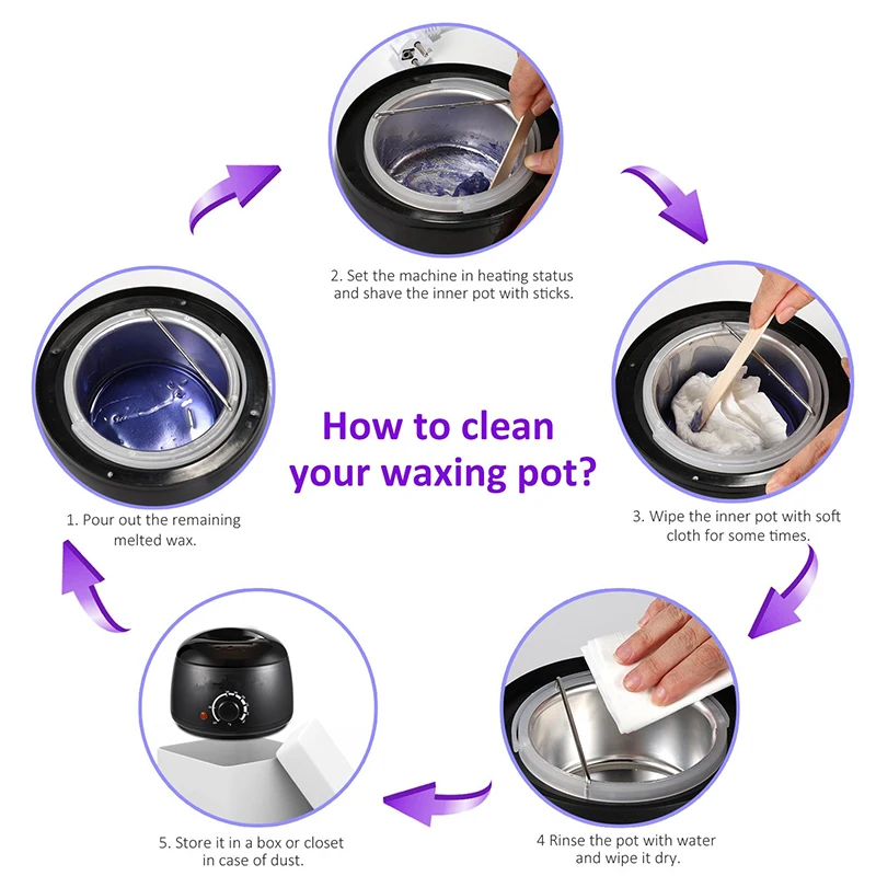 Description Picture 6 of itemProfessional Multi Functional Depilatory Wax Warmer Heater Beauty Accessories Adjustable Temperature Hair Removal Waxing Heater