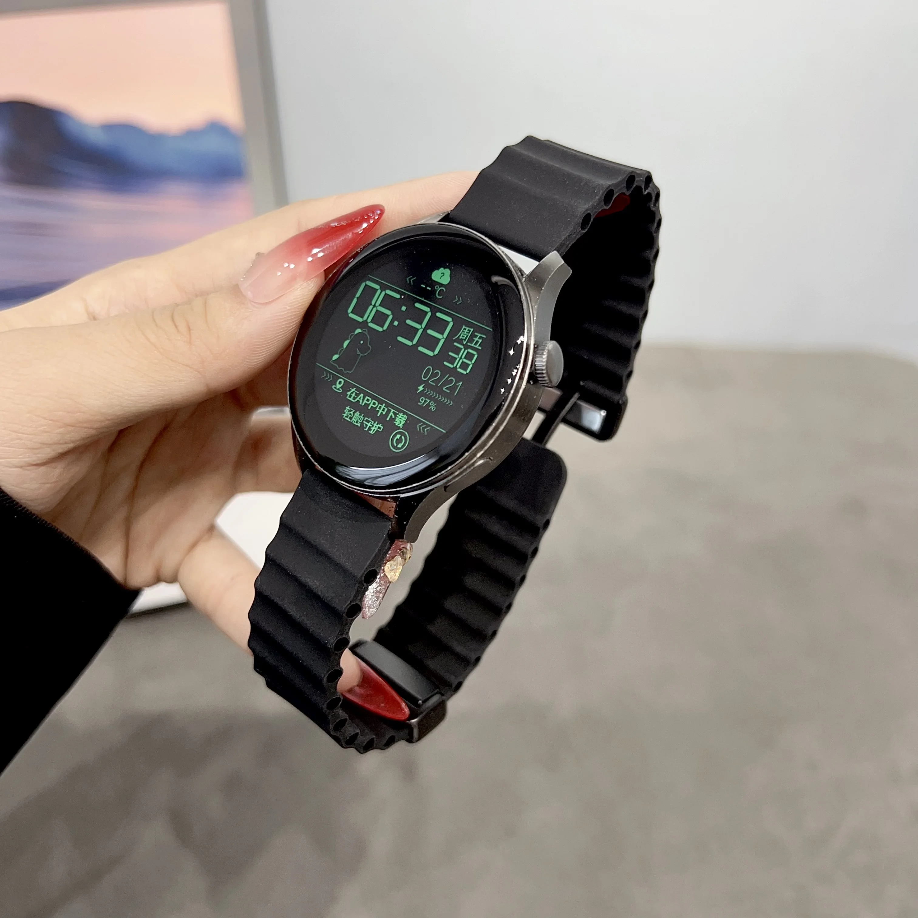 NEW Magnetic buckle watch band for huawei millet watch band 22mm 20mm bracelet magnetism men and women universal