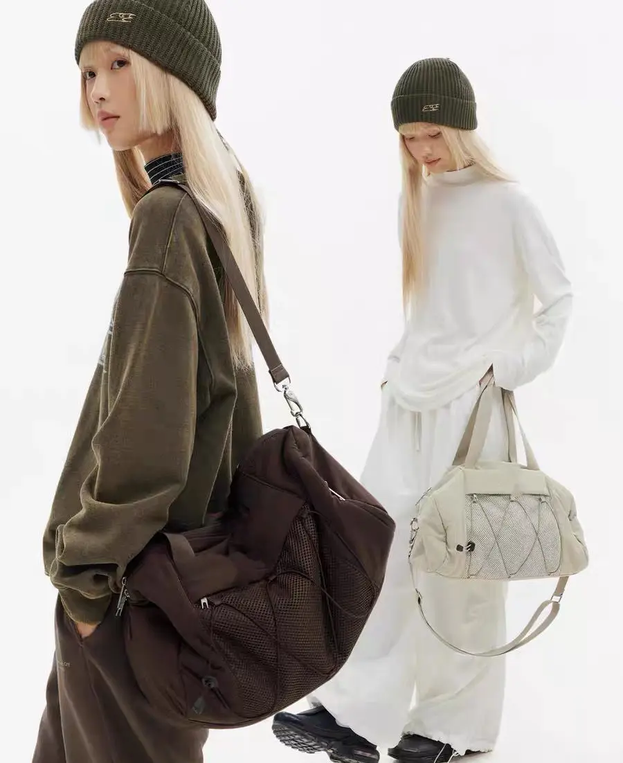 JIAERDI Harajuku Aesthetic Fitness Tote Bag Women Sports Large Capacity Casual Handbag Female Portable Crossbody Bags 2025 New