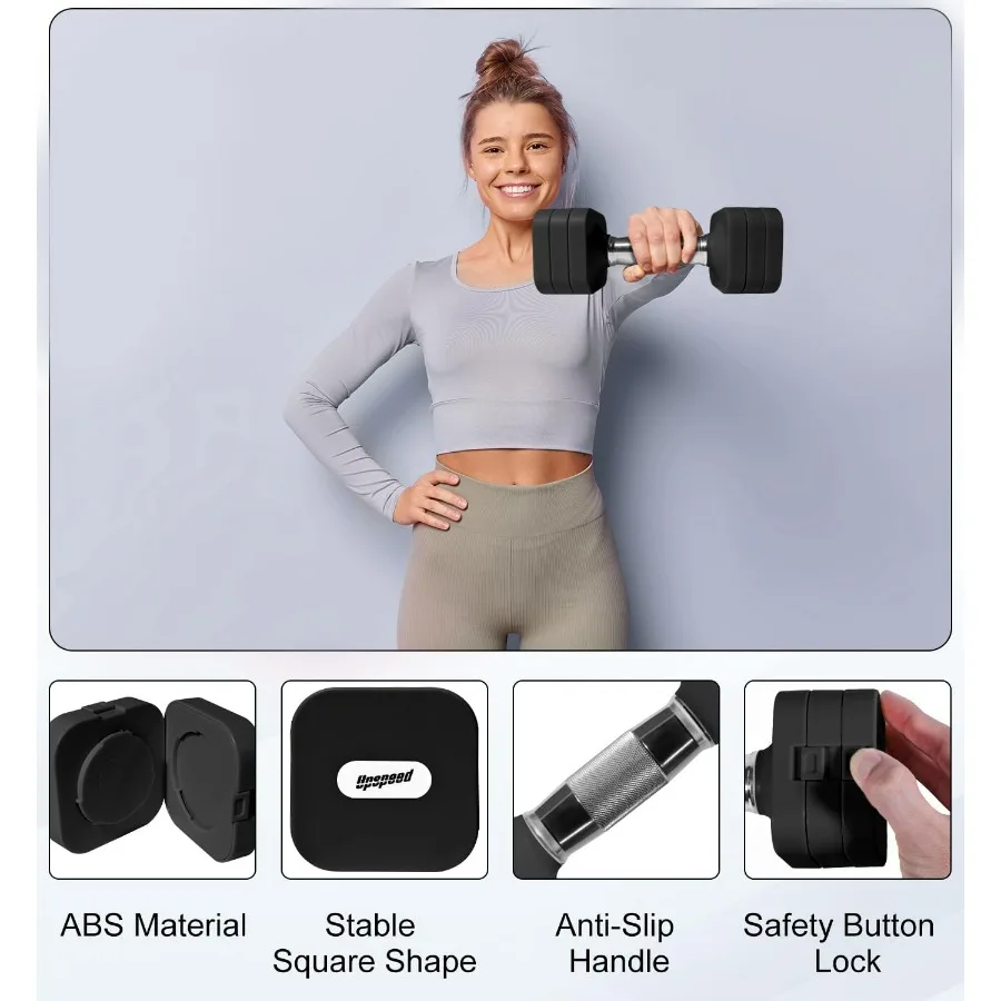 15LB Adjustable Dumbbell Set Free Weights Dumbbells Set for Women Men Hand Weights Sets Adjust Dumbbell Weight Sets for Home Gym