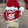 1set Clothes Suit Exquisite Soft Knitted Sweater DIY Accessories For 30cm Kawaii Yellow Duck Lalafanfan Plush Toys Stuffed Dolls 5