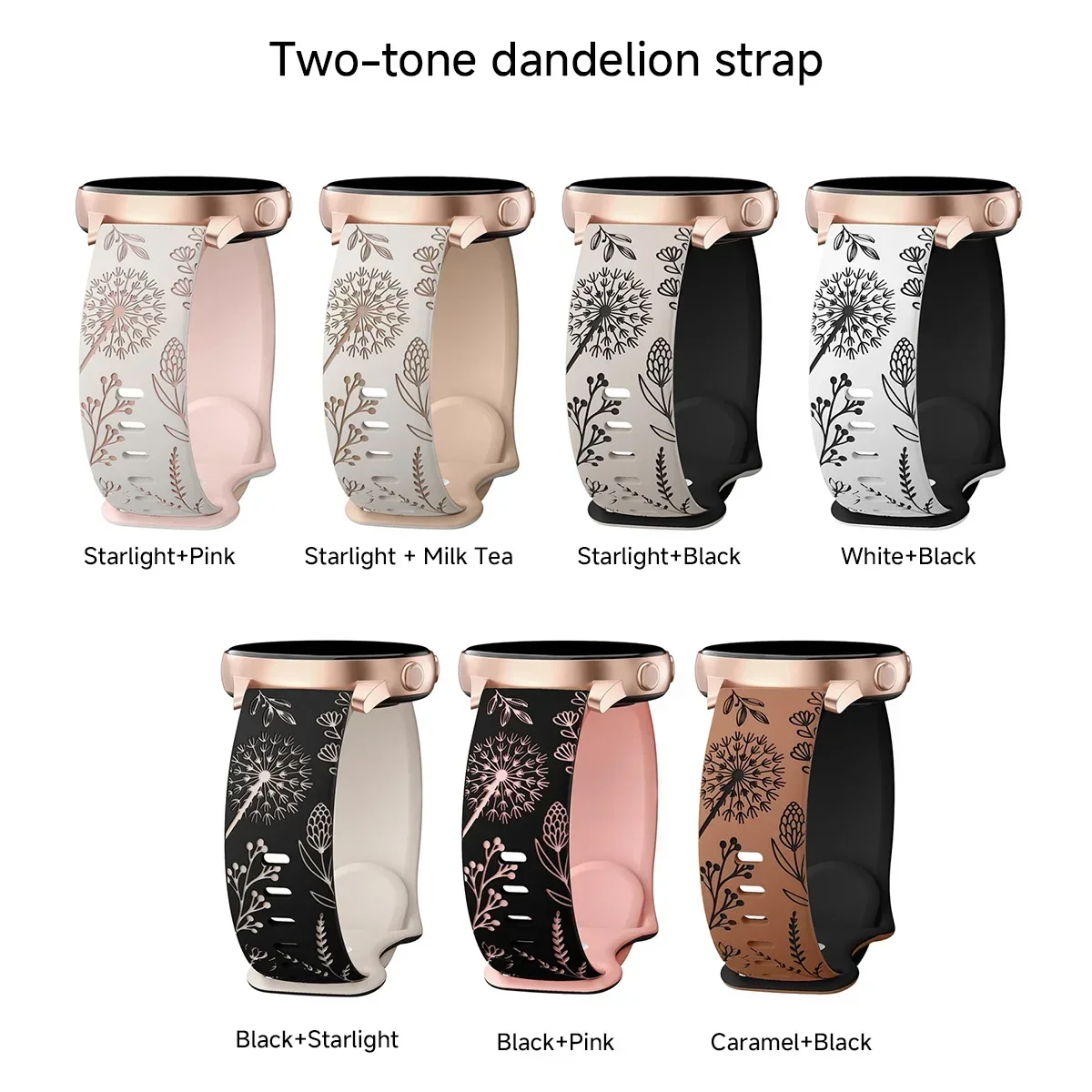 Two-Tone Silicone Engraved Sport Wristband