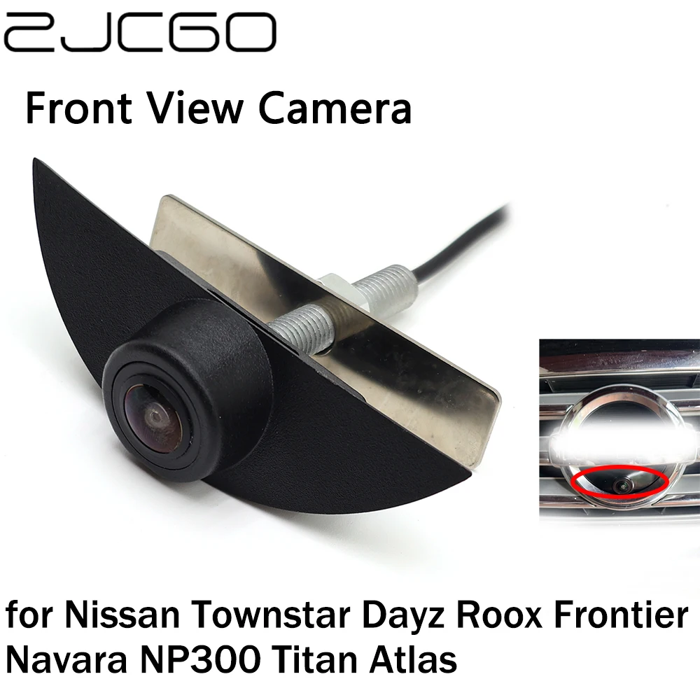 

ZJCGO Front View LOGO Parking Camera AHD 1080P Night Vision for Nissan Townstar Dayz Roox Frontier Navara NP300 Titan Atlas