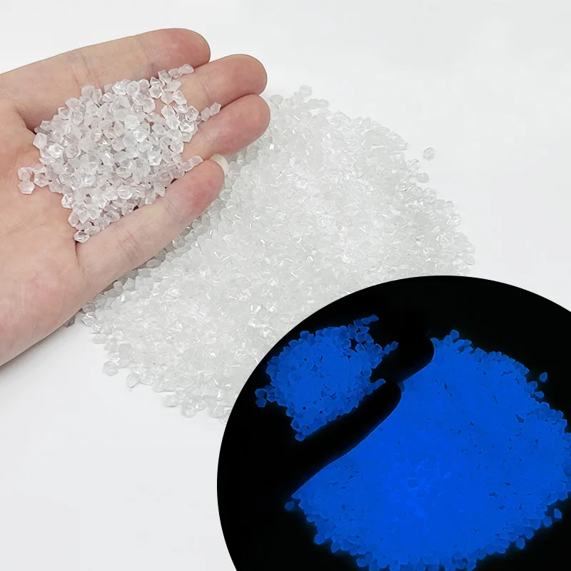 1000pcs Luminous Sand Glow In Dark Stone Pebble Garden Yard Outdoor Path Lawn Decoration Fish Tank Aquarium Home DIY Decor 3-5mm