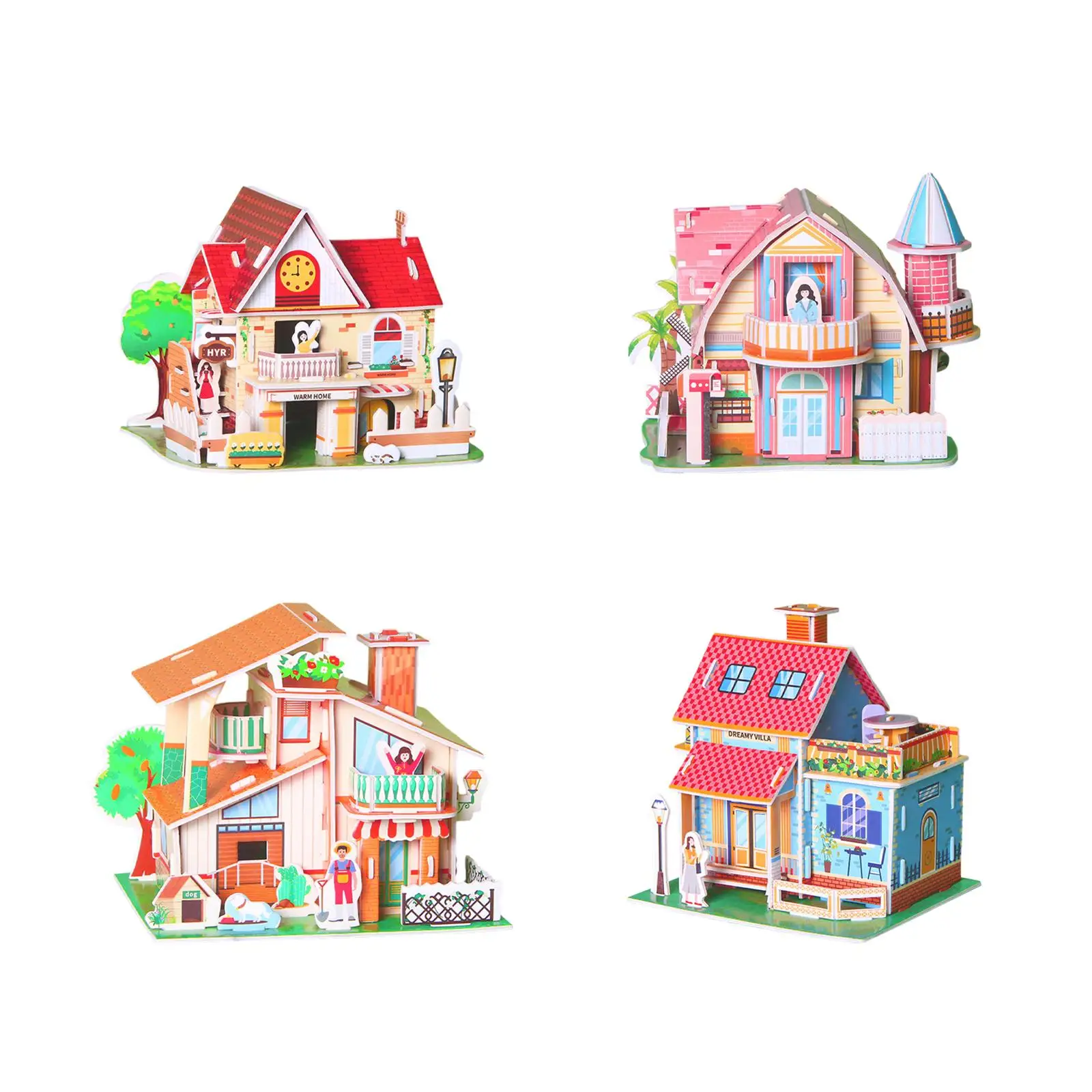 

DIY 3D Jigsaw Puzzle Toys Handmade Early Learning Educational Toys Building Model for Teens Adults Decor Unique Gifts Boys Girls