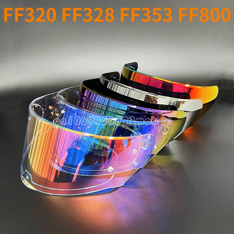 PSLER Visiera per Casco per LS2 Outer FF320 Rapid FF353 Assault FF328 Stream FF800,Visiera Colorata Accessori per Casco da Moto Ricambio(Rosso Intenso