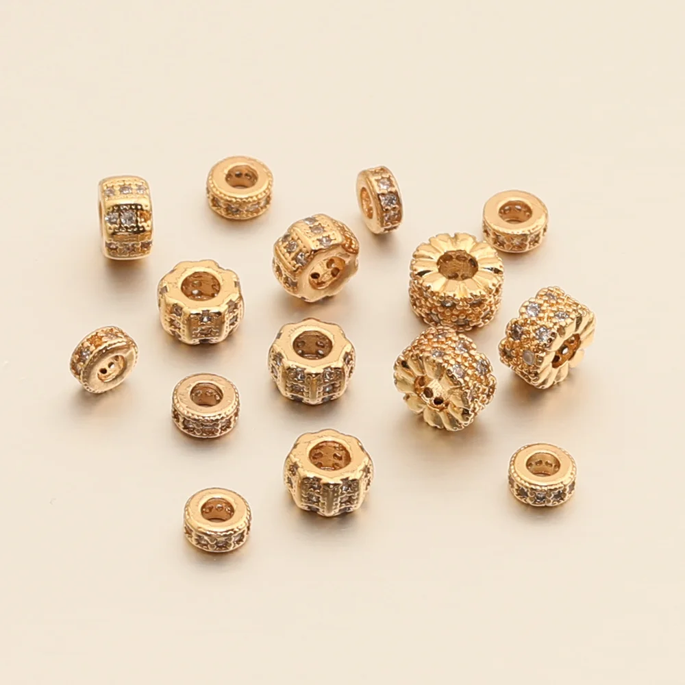 Cordial Design 8*8MM 50Pcs Jewelry Spacer/Cylinder Shape/Genuine Gold Plating/Jewelry Findings & Components/DIY Beads/Hand Made - cordial