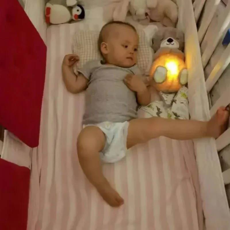 수달 진정 봉제 인형, 수면 인형 선물, 30cm 귀여운 호흡 인형, 수면 인공물 선물
