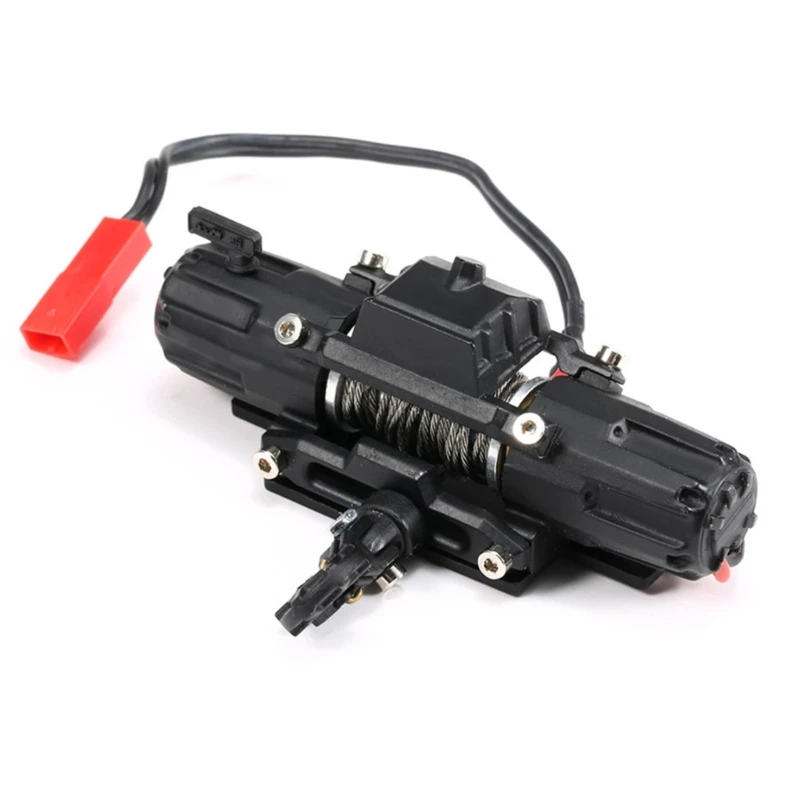 

RC Car Automatic Winch Durable 1/10 Scale RC Model Vehicle Crawler Car Parts Dual Motor Winch Update Accessory