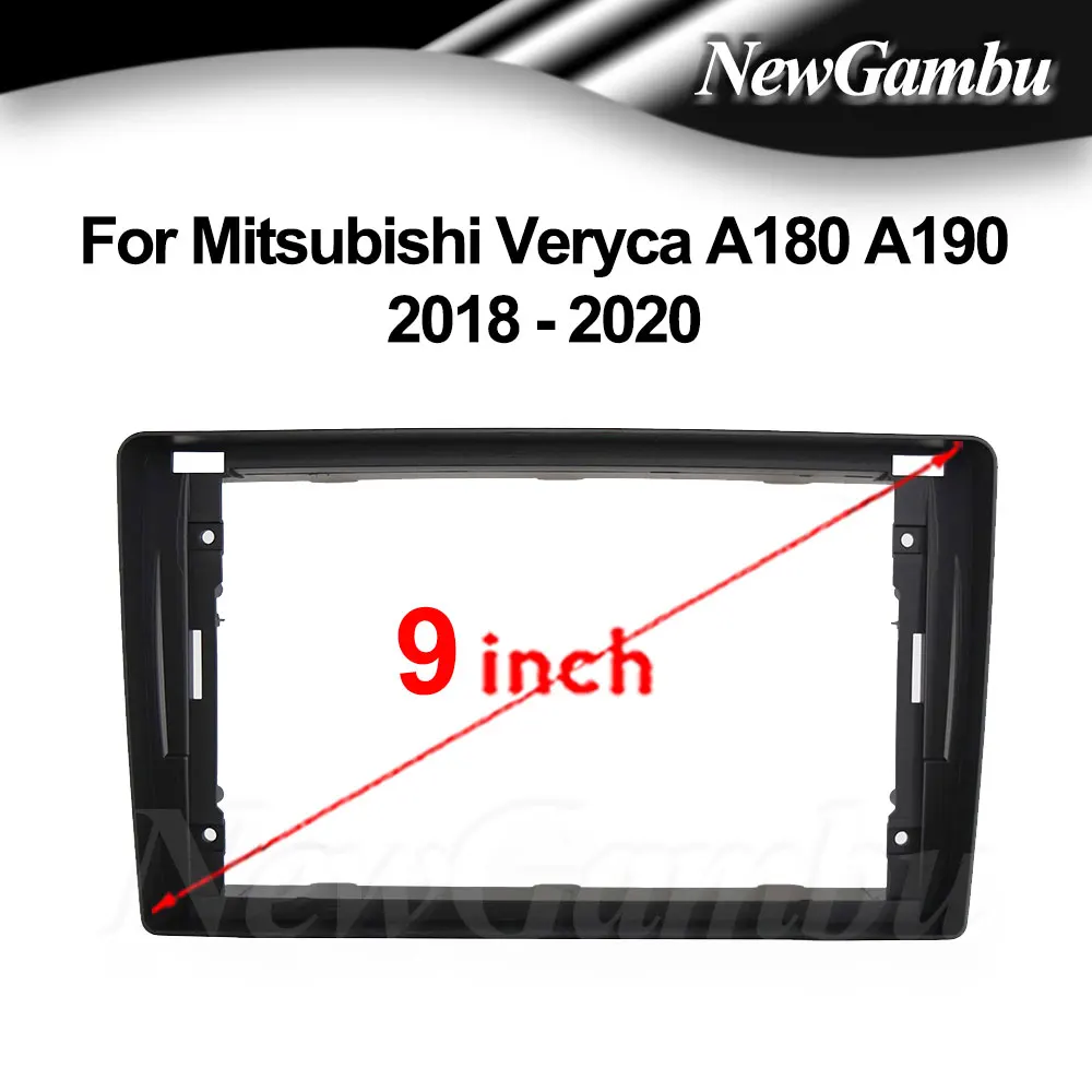 

9-дюймовый автомобильный радиоприемник, установка DVD GPS Mp5 ABS PC, пластиковая панель, рамка для приборной панели для Mitsubishi Veryca A180 A190 2018-2020